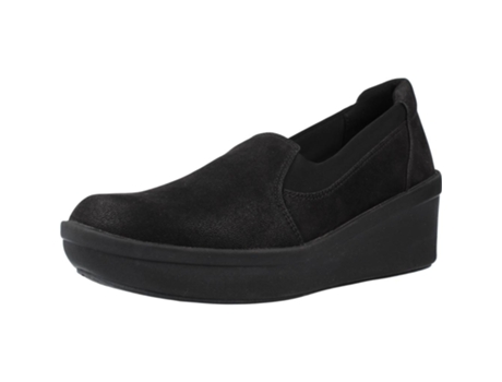 Zapatos de Mujer CLARKS Step Rose Moon Tecido Negro (39.5)