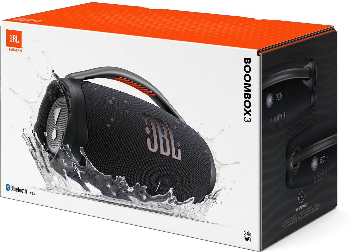 Altavoz Bluetooth JBL Bombox 3 (Autonomía: Hasta 24h - Negro)