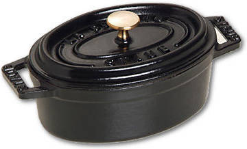 Cocotte Oval De hierro colado staub fundido negro 11 cm