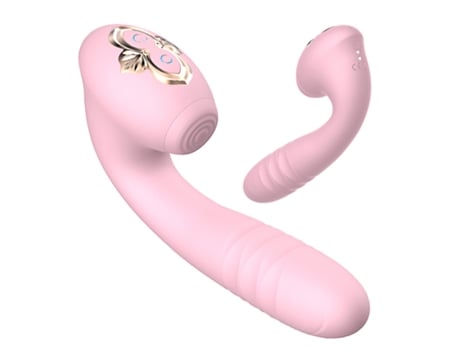 Vibrador telescópico de vibración de bofetadas para mujer (rosa) VEANXIN