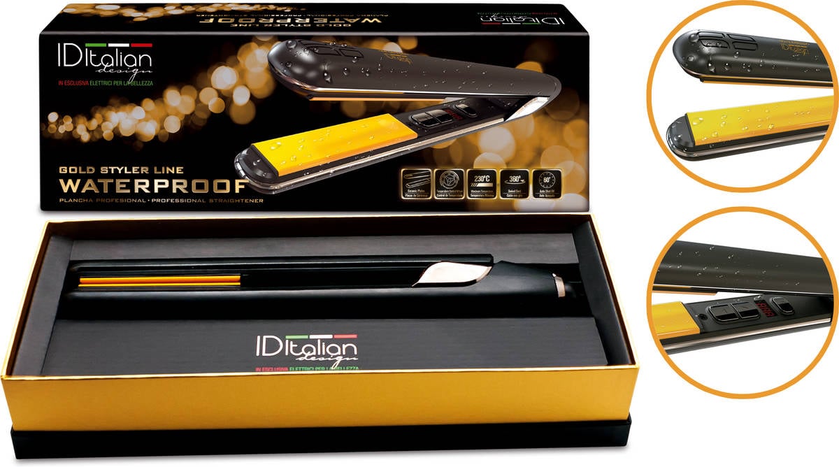 Plancha de Pelo POSTQUAM Gold Waterproof (120ºC-230ºC)