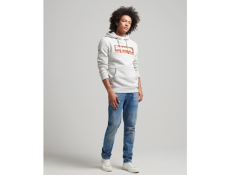 Sweatshirt para Hombre SUPERDRY (L - Algodón - Gris)