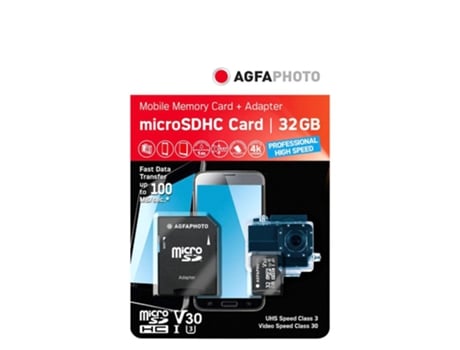 Agfaphoto 10615 Tarjeta de memoria 32 Gb MicroSDXC UHS-I Clase 10