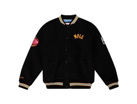 Abrigo para Hombre MITCHELL & NESS (M - Negro)