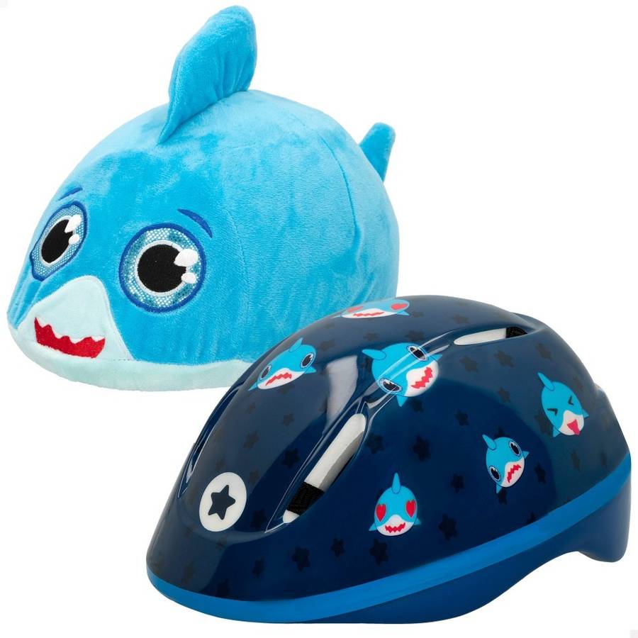 Casco K3YRIDERS con funda de tiburón de peluche