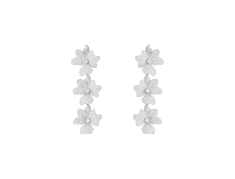 Pendientes Triples de Plata LATELITA Flor de Jazmín