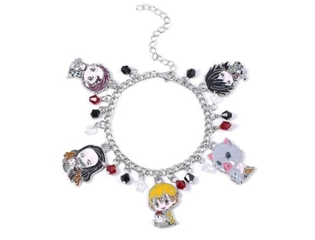 Pulseras de joyería de anime para mujeres Demon Slayer/My Hero