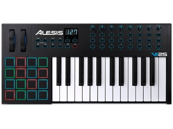 Alesis Vi25 Teclado controlador midi mesa de mezclas