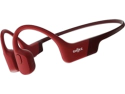 AFTERSHOKZ Auriculares Bluetooth Multipoint SHOKZ Openrun (Open Ear - Micrófono - Rojo)