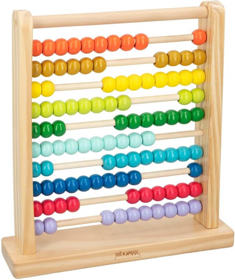 Juego Didácticos WOOMAX Ábaco de madera multicolor (27x7,5x29,5 cm - 1 año)