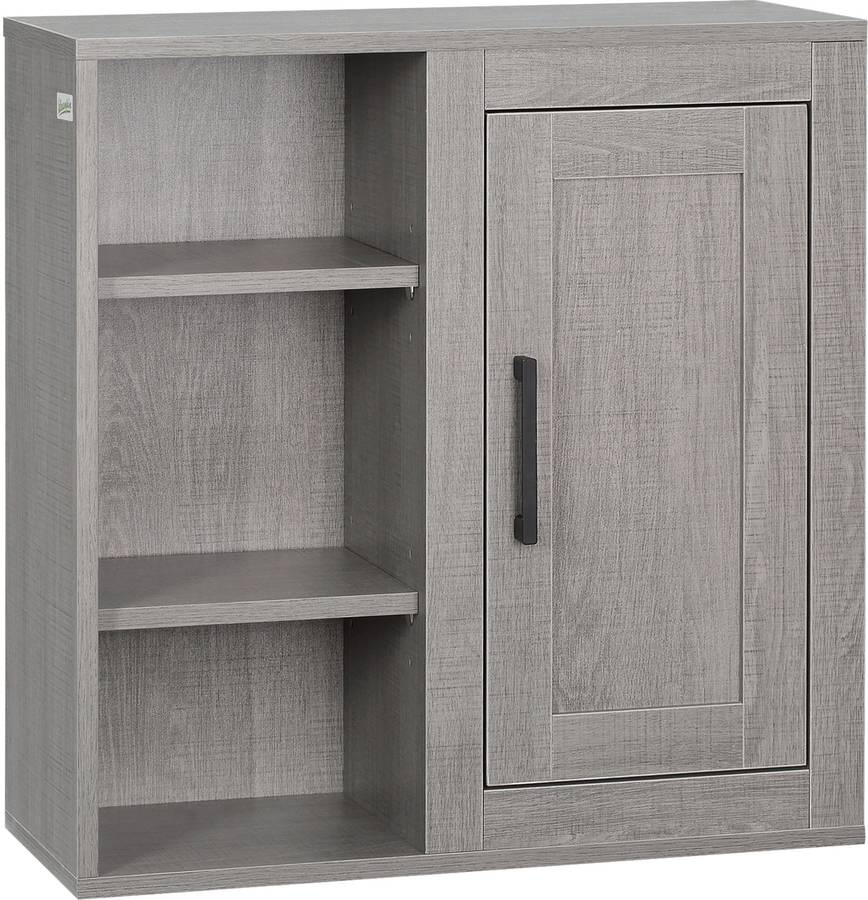 Armario de Baño KLEANKIN 834-438GY 48x20x50 cm Gris