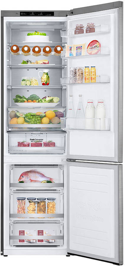 Frigorífico Combi LG GBB92STBAP (No Frost - 203 cm - 284 L - Inox)