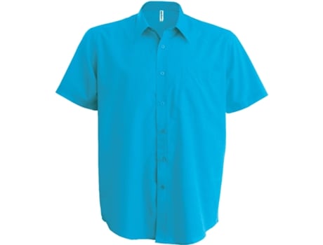 Camisa de Hombre KARIBAN Corta Aces Azul (6XL)