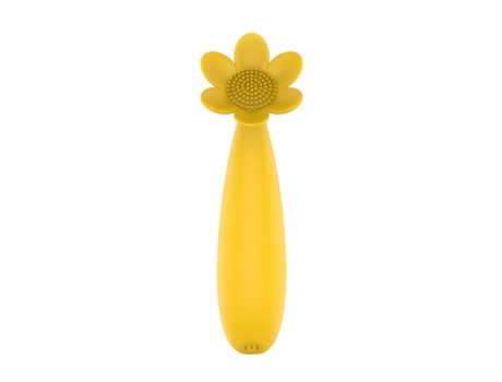 Vibrador de masaje de silicona recargable USB con 19 modos de vibración para mujeres (amarillo) VEANXIN