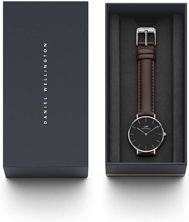 Reloj Daniel Wellington hombre piel para de cuarzo con correa en cuero dw00100177