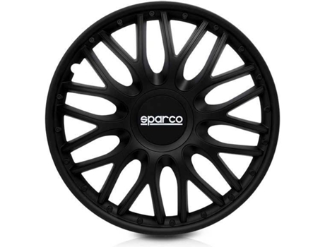 Tapacubos de Coches SPARCO CORSA Roma (Negro - ABS - 42 x 42 x 30 cm)