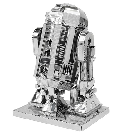 Metal Earth R2d2 de kit montaje figuras disney star maqueta warsmaqueta 3d color plateado mms250