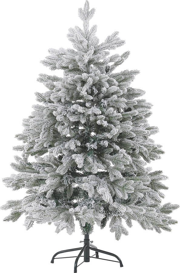 Árbol de Navidad BELIANI Foraker con Efecto de Nieve (PVC - Blanco - 85x85x120 cm)