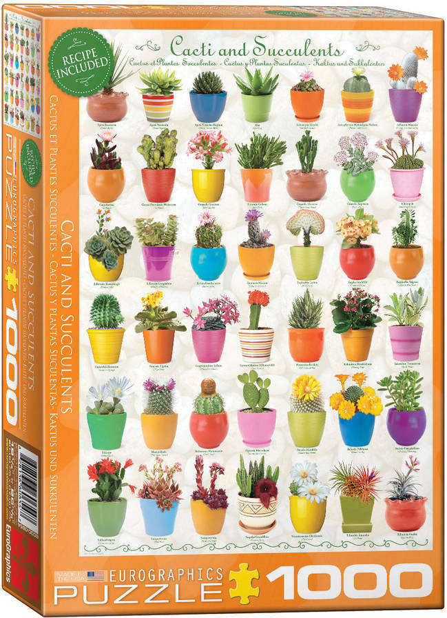 Puzzles EUROGRAPHICS Cacti & Succulents 1000 pcs (1000 piezas)