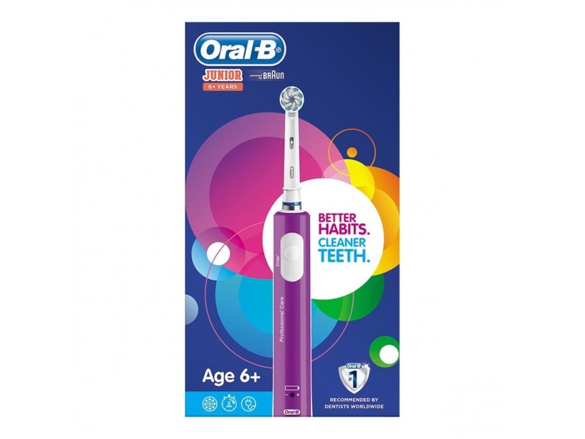 ORAL B CEPILLO ELECTRICO JUNIOR +6 AÑOS MORADO