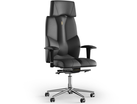 Silla de Oficina KULIK SYSTEM Business Cuero (Preto -130x50x50cm)