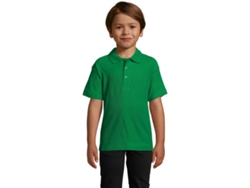 Camiseta Básica SOLS Summer II Algodón Niños (12 Años - Verde)