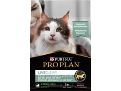 Pienso para Gatos PURINA PRO PLAN Liveclear (2.8 kg - Seco - Adulto - Castrados - Sabor: Salmón)