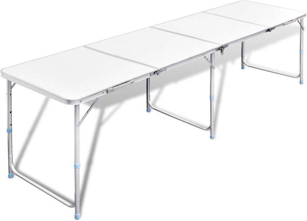 Mesita Plegable De aluminio vidaxl camping con 240 x 60 cm