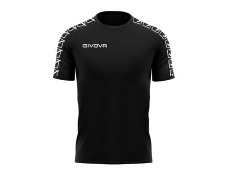 Camiseta para Hombre GIVOVA (M - Algodón - Negro)