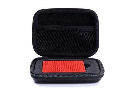 Funda de silicona para unidades de estado sólido externas portátiles Bolsa (Negro / Rojo)