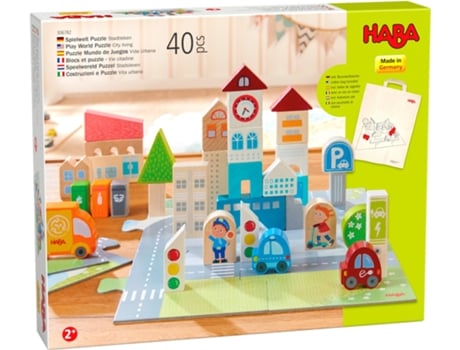 Puzzle HABA (Madera - Blanco - 29 x 24 x 5 cm)