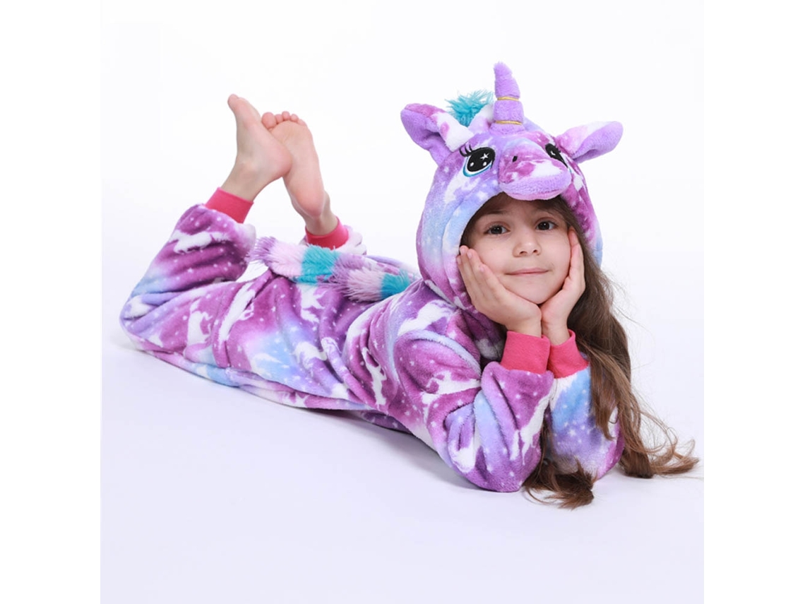 Pijamas SLOWMOOSE de Invierno Niños Costura Niños Cosplay Costura Onesie  Unicornio Pijama Pijamas para Niñas 4-12 Años L03 - 4T (La24 - 12)
