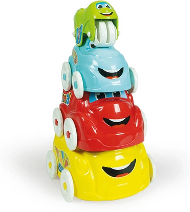 Juguete Para Bebé clementoni fun vehicles hide and stack baby coches apilables juego de encajes y construcciones 10 17111