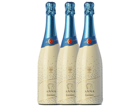 Espumante CODORNÍU Codorníu Anna Ice Edition Meio Seco Cava (0.75 L - 3 unidades)