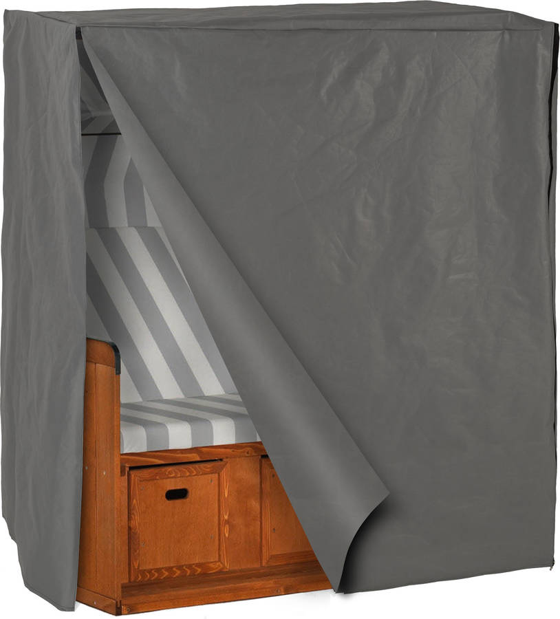 Tectake Funda Impermeable cubierta para silla de playa protectora muebles 120 80 145 cm tumbona estilo 120x80x145