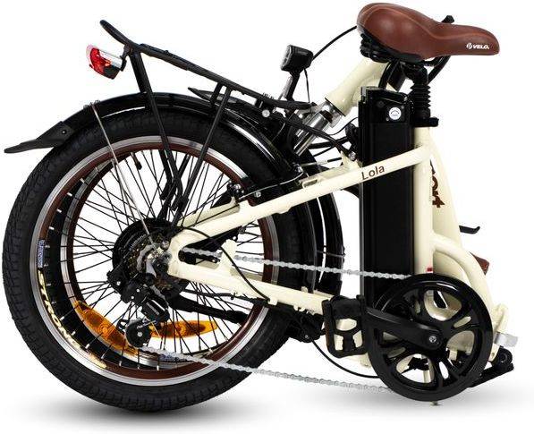 Bicicleta Eléctrica 9TRANSPORT Lola Plegable (Beige)