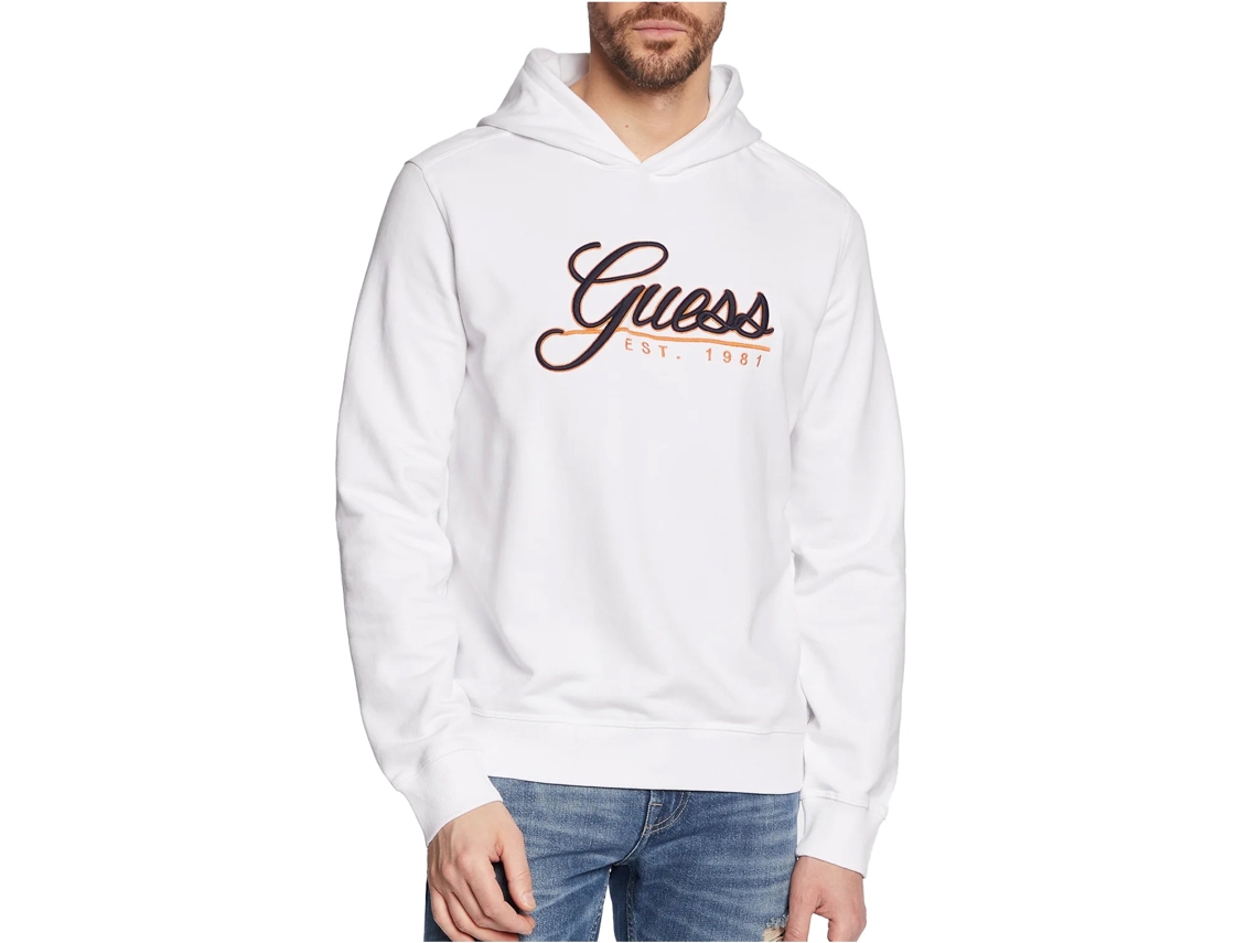 Sudadera guess best sale blanca hombre