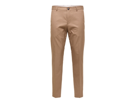 Pantalones Traje para Hombre SELECTED (44 - Camel)