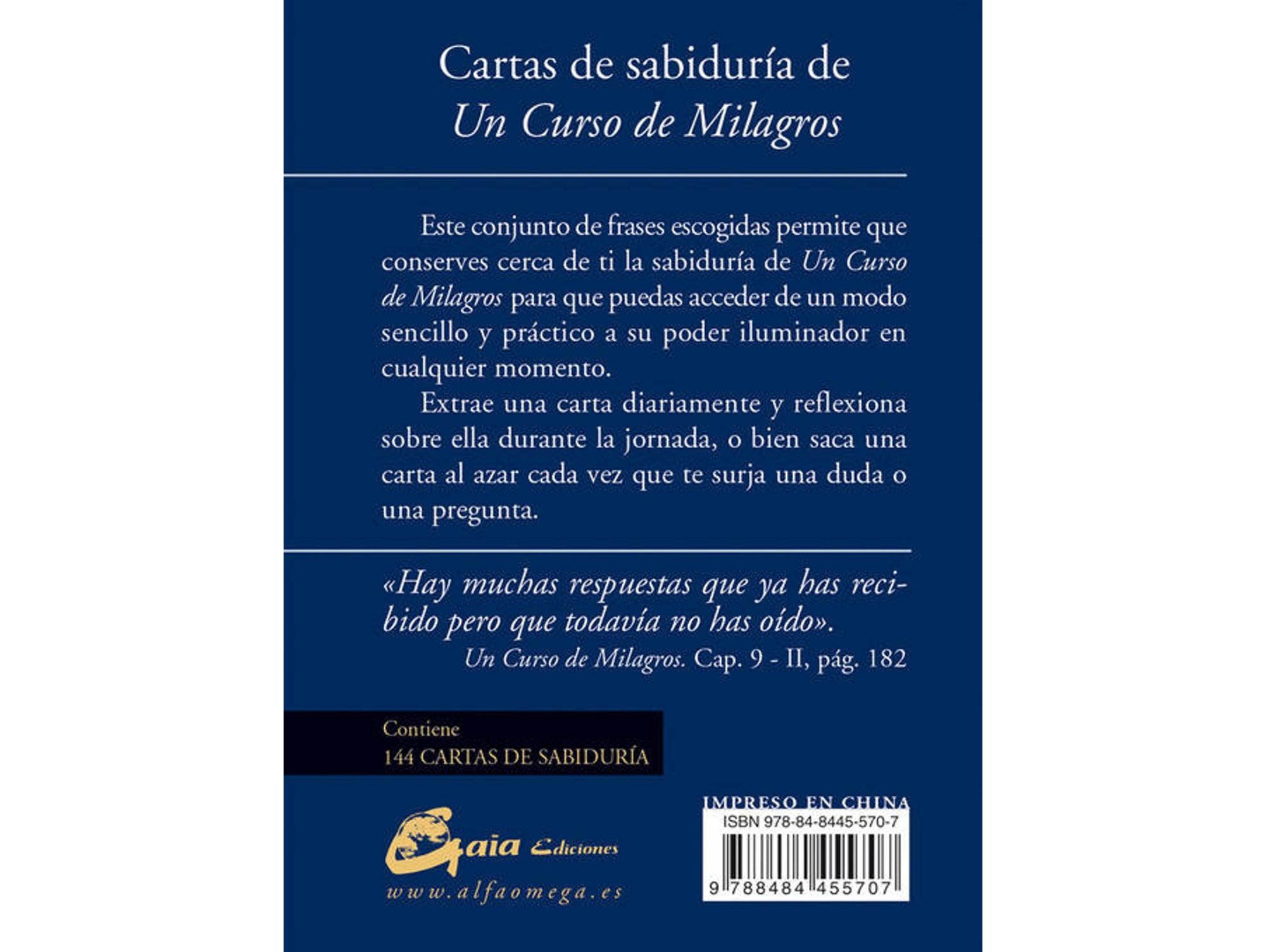 Libro Cartas De Sabiduria De Un Curso De Milagros de Vários Autores