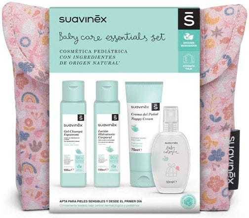 Cofre de Perfumes SUAVINEX Neceser Baby Essentials Rosa (100ml)