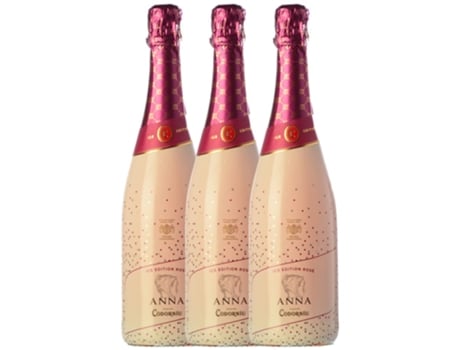 Espumante CODORNÍU Codorníu Anna Ice Edition Rosé Meio Seco Cava (0.75 L - 3 unidades)