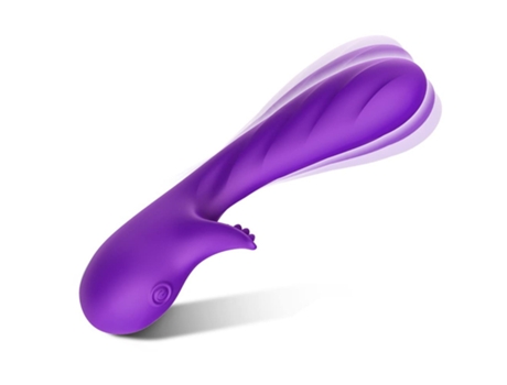 Vibrador impermeable recargable con 9 patrones de vibración para mujer (púrpura) VEANXIN