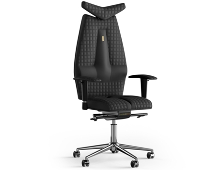 Silla de Oficina KULIK SYSTEM Jet Stitching PU Cuero (Preto -130x50x50cm)