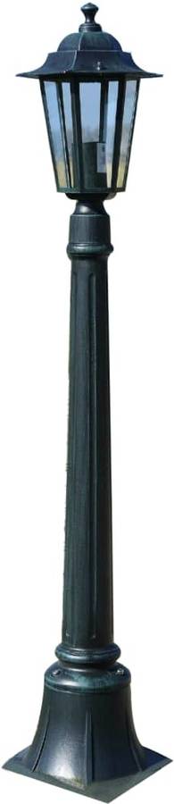 Farola De Preston 105 cm vidaxl individual aluminio vidrio verde oscuro luz patio 60w 15