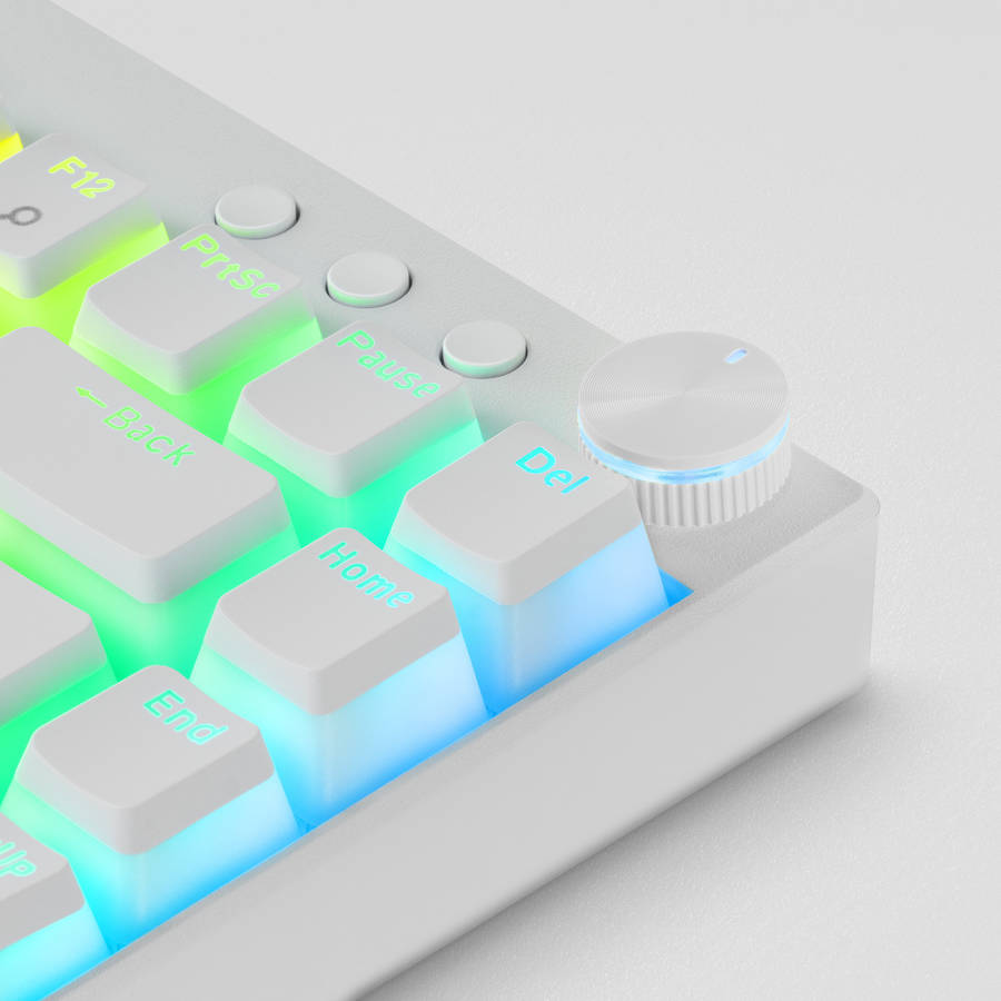 Teclado MARS GAMING MKCLOUDWRES (Blanco - Inalámbrico)