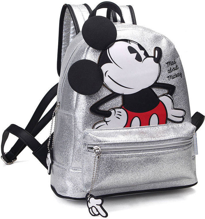 Mochila GENER Mad about Mickey Disney (Plateado - 22x24x11 cm - Poliéster)