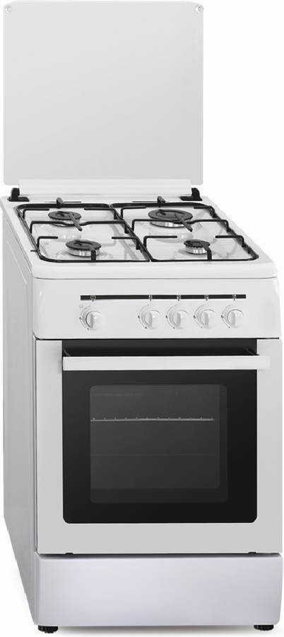 Cocina VITROKITCHEN CB55BB (53 L - Gas Butano-Propano y Eléctrico de Vitrocerámica - Blanco)