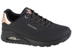 Zapatos SKECHERS Mujer (Cuero Sintético - Negro - 37,5)