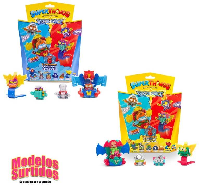 MuÃÂÃÂÃÂÃÂ±eca SUPERTHINGS Superthings Rescue Force Pack 6 4 Superthings & 2 Kazoom Jets (Edad MÃÂÃÂÃÂÃÂ­nima: 4 AÃÂÃÂÃÂÃÂ±os)