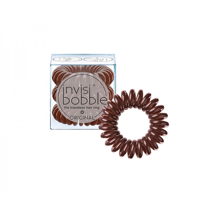 Elástico para el Pelo INVISIBOBBLE Original Pretzel Brown (3 Unidades)